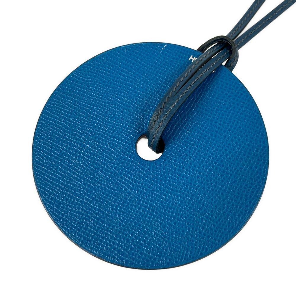 Hermès Necklace Blue Izmir Rose Jaipur Veau Epsom Taurillon Clemence - Picture 1 of 6